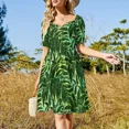 thumbnail image 4 of Vestido Sade de manga corta, vestido de verano para mujer, vestidos para ocasiones especiales., 4 of 7