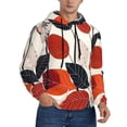 thumbnail image 2 of Fotbe Men's Hoodie with Modern Abstract Leaf Pattern Pattern - Kangaroo Pocket Pullover Hooded Sweatshirt, Perfect for Daily Wear, Travel, and Home-3X-Large, 2 of 7