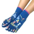 thumbnail image 2 of Wrapables® Amusement Park Five Finger Cartoon Socks Five Toe Socks Set of 3, Black/Red/Grey, 2 of 4