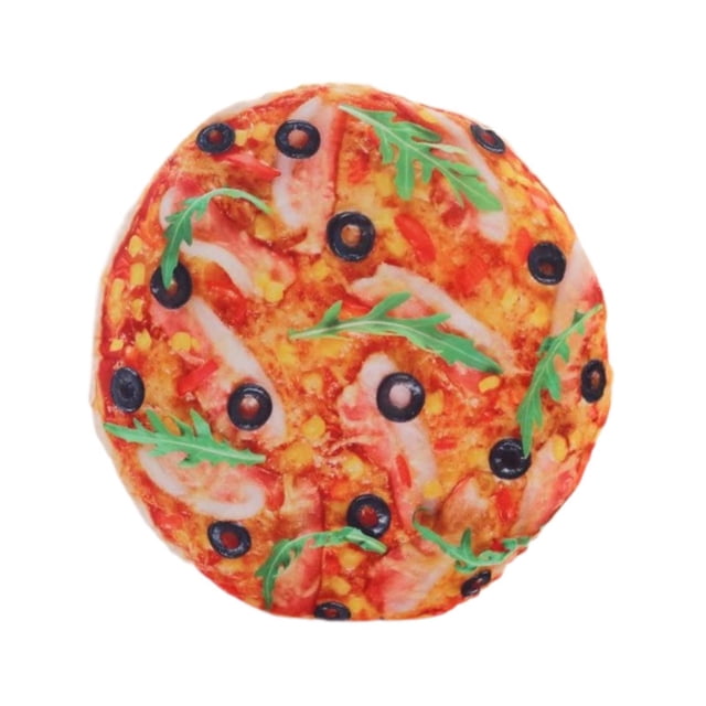 Cojín para sofá, cojín con forma de comida de imitación, almohada decorativa de felpa, almohada decorativa para sala de estar, accesorios para la cama Pizza