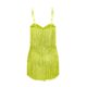 thumbnail image 4 of Puntoco Vestidos Mujer Verano Moda Mujer Sexy V-Cuello Color Sólido Borla Sin Mangas Vestido Falda Corta, 4 of 7