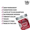 thumbnail image 4 of Punky Vermillion Red Semi Permanent Conditioning Hair Color, Vegan, PPD and Paraben Free, lasts up to 25 washes, 3.5oz, 4 of 6