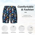 thumbnail image 6 of Picia Space Dog pattern Mens Swim Trunks with Compression Liner Stretch Beach Shorts Quick Dry with Zipper Pockets No-Chafing Board Shorts-X-Large, 6 of 9