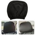thumbnail image 3 of Black Premium Cloth Headrest Cover for Car, Truck, SUV, Auto Fit, 3 of 9