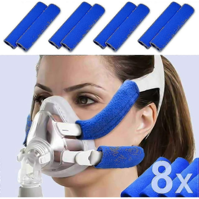 8 Pack Cpap Headgear Strap Covers, Universal And Reusable Cpap Strap Covers, Soft-fleece Strap Pads