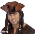 thumbnail image 4 of PMU Caribbean Pirate Hat w/ Dreads Party Accessory Pkg/1, 4 of 7