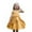 Yellow, variant on XEGLSBU Toddler Christmas Dress 3T Elegant Satin Girls Party Dress with Puffy Sleeves and Flowy Skirt for and Celebrations Navy Size 6-7 Years