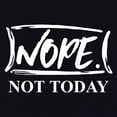 thumbnail image 3 of Tee Hunt Nope Not Today Women's T-Shirt Procrastination Lazy Funny College Humor Shirt, Gray, X-Large, 3 of 5