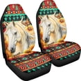 thumbnail image 3 of XYZCANDO Breathable Front Car Seat Covers featuring Horse Sunflower Design - Durable Non-Slip Protection For All Seasons, 3 of 10