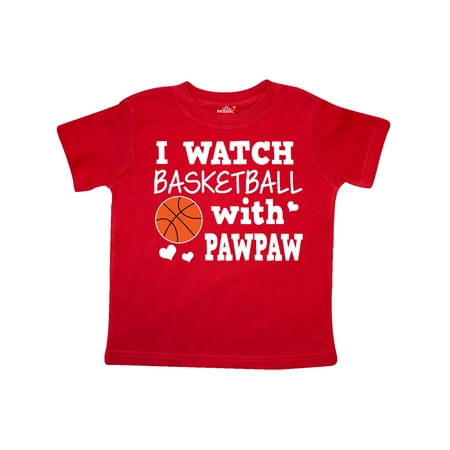 

Inktastic I Watch Basketball with Pawpaw Gift Toddler Boy Girl T-Shirt