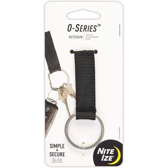 Nite Ize O-Series Keychain Lanyard with Stainless Steel Ring Alternative