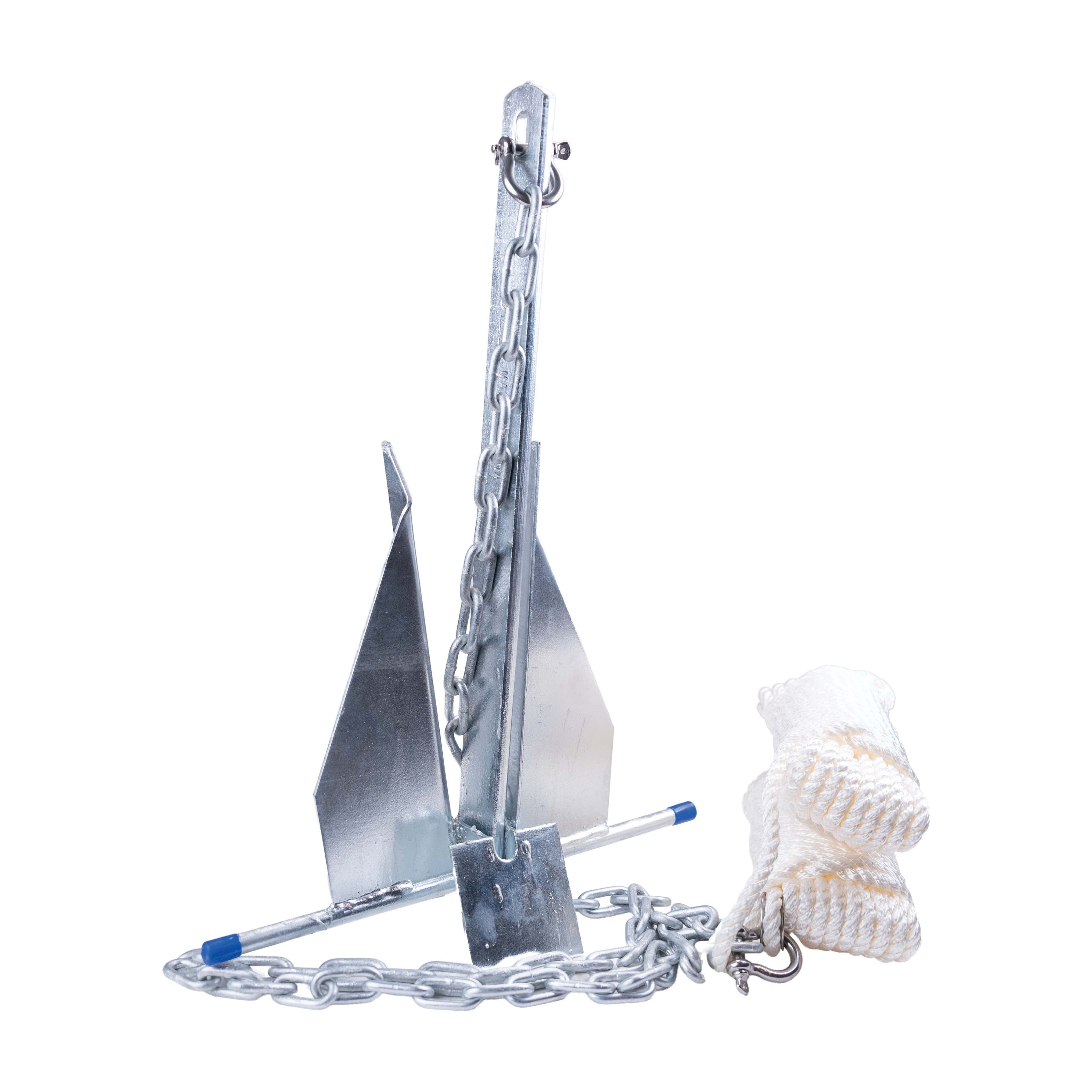 Ozark Trail Galvanized Steel Fluke Anchor Kit, 8 lb