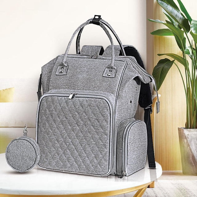 Mochila Oxford Mochila Oxford Almacenamiento portátil Agujas de ganchillo Bolsas de hombro (Gris)