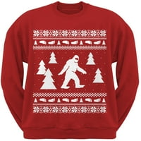 Product Image Sasquatch Ugly Christmas Sweater Red Crew Neck Sweatshirt Product Image Sasquatch Ugly Christmas Sweater Red Crew Neck Sweatshirt