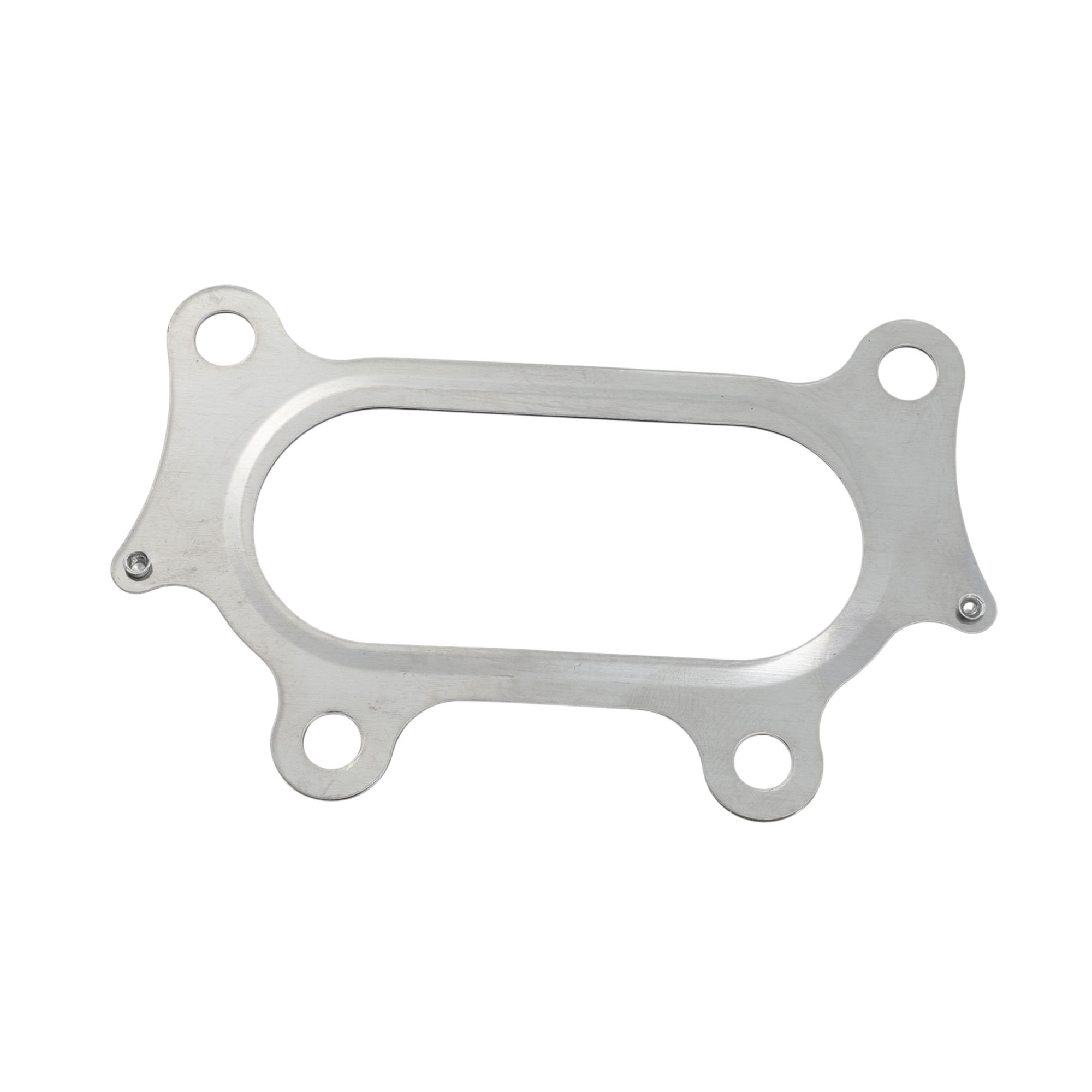 2.5" Exhaust Muffler Flange Repair Kit - Oval Pipe Kit With Gasket, Bolts & Hardware