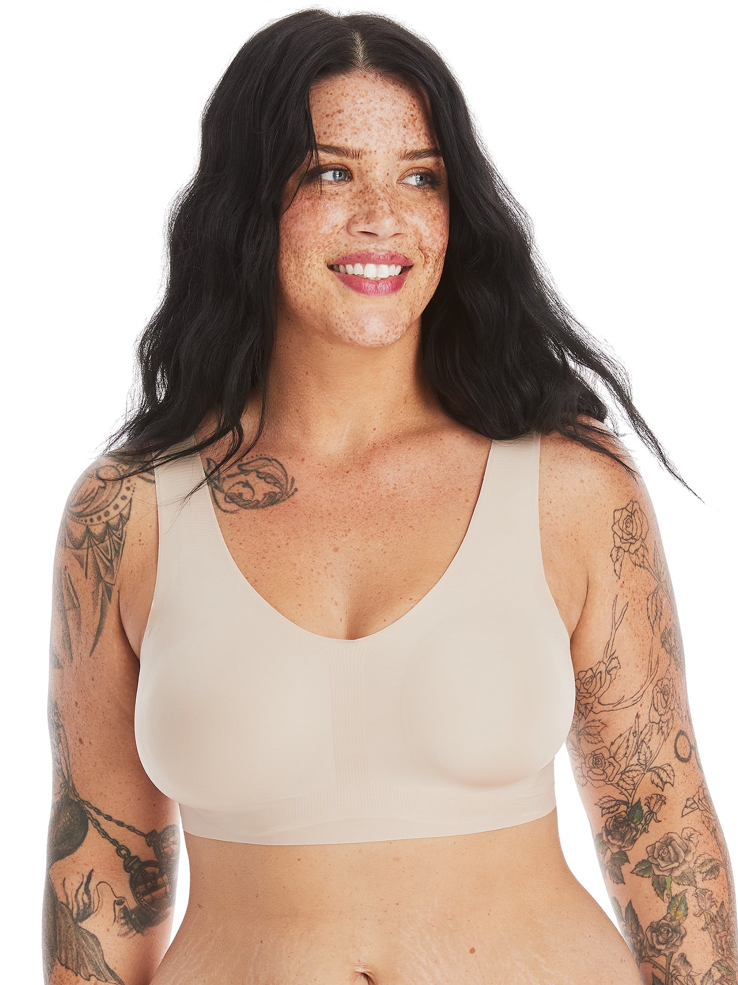 Hanes Signature Women’s Invisible Embrace Wireless Pullover Bralette, W561