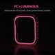 thumbnail image 5 of Marco de la caja de la pulsera luminosa cubierta de la carcasa del reloj para iWatch 7 45 mm (rosa), 5 of 8