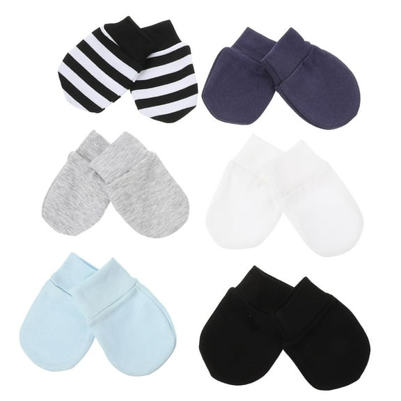 Warm Gloves 6 Pairs Anti Scratch Gloves Mittens No Scratch Mittens Newborn Gloves Anti-Scratch Infant Gloves Infant No Scratch Cotton Mittens Anti-Scratch Mittens Breathable