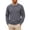 Dark Gray, variant on Comfort Colors Sweatshirt Nelozsy Men's Solid Color Long Sleeve Round Neck Hoodless Sweatshirts Blue S