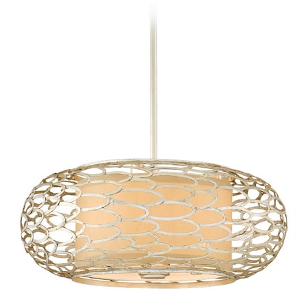016 Corbett Lighting - Corbett Lighting 127-43 Three Light Hanging Pendant From The Cesto Collection, Modern Silver