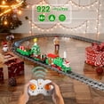 thumbnail image 3 of Technic Train Building Set, Locomotive Model Blocks Kit with Christmas Tree, RC Toy Train Sets for Boys Kids and Adults, 12039 App and Remote Control Steam Train with Motor (922 Pieces), 3 of 6
