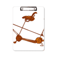 thumbnail image 1 of Cartoon Three-seat Bicycle Britain Culture Clipboard Folder Writing Pad Backing Plate A4, 1 of 4
