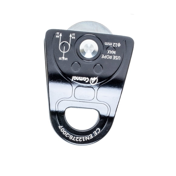 Polea de rescate Herramienta portátil duradero Poleas de escalada útiles Partes de montañismo para rescates de escalada de roca Sistema de pullly de cuello Eigraketly OD019571-00