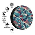 thumbnail image 4 of Pofeuu Fish In The Wave Print Spare Tire Wheel Cover for Car Truck SUV Camper Universal Fit Spare Tire Cover RV Spare Tire Covers-15 inch, 4 of 6