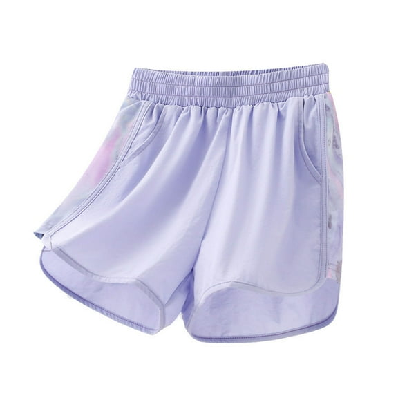 Summer Shorts for Girls, Breathable Running Gym Workout Shorts for Kids, Activewear Sports Shorts 6-16 Years