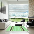 thumbnail image 7 of Ahgly Company Machine Washable Indoor Square Transitional Green Area Rugs, 6' Square, 7 of 7