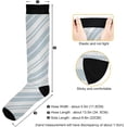 thumbnail image 3 of GZHJMY Stripes Compression Socks, Women Men Long Stocking (20-30mmHg), Travel Knee High Stockings for Athletic Sports,Running,Cycling,Nursing, 3 of 7