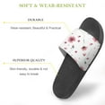 thumbnail image 3 of GZHJMY Stylish Slides for Women Men, Pattern with watercolor flowers Soft Flexible Slip-on Sandals Slippers, 3 of 7