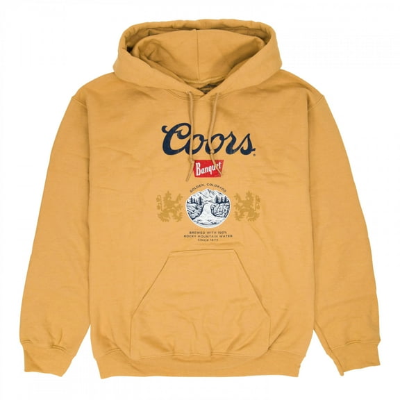 Coors Golden Banquet Beer Logo Hoodie-Large