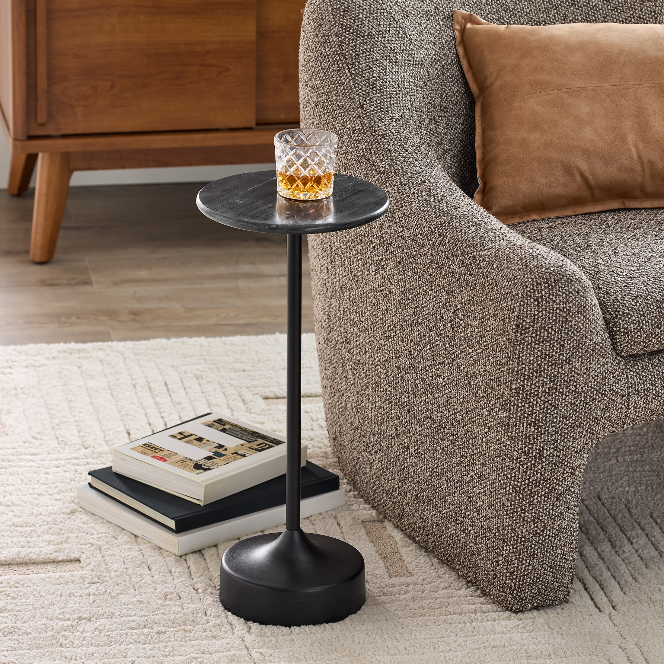 Better Homes & Gardens Aster Marble Drink Table