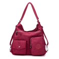 thumbnail image 1 of Mochila informal de tela de nailon impermeable para mujer, bolso de hombro de viaje de diseñador con múltiples bolsillos Fivean unisex, 1 of 2