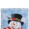 thumbnail image 5 of Northlight Snowman with Wreath Outdoor Christmas Garden Flag - 18" x 12.5", 5 of 5