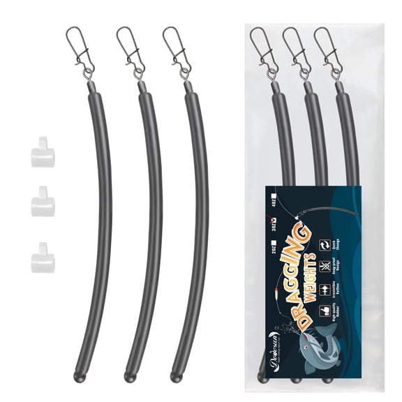 3oz Catfish Dragging Weights Drift Rig Bottom Fishing Sinkers for River Drifting Trolling 3PCS