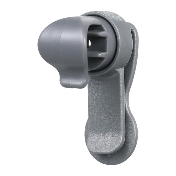 Abrazadera para mochila de hidratación, clip para tubo de bolsa de hidratación, clip de bloqueo automático, soporte para botella de agua para bicicleta. Gris