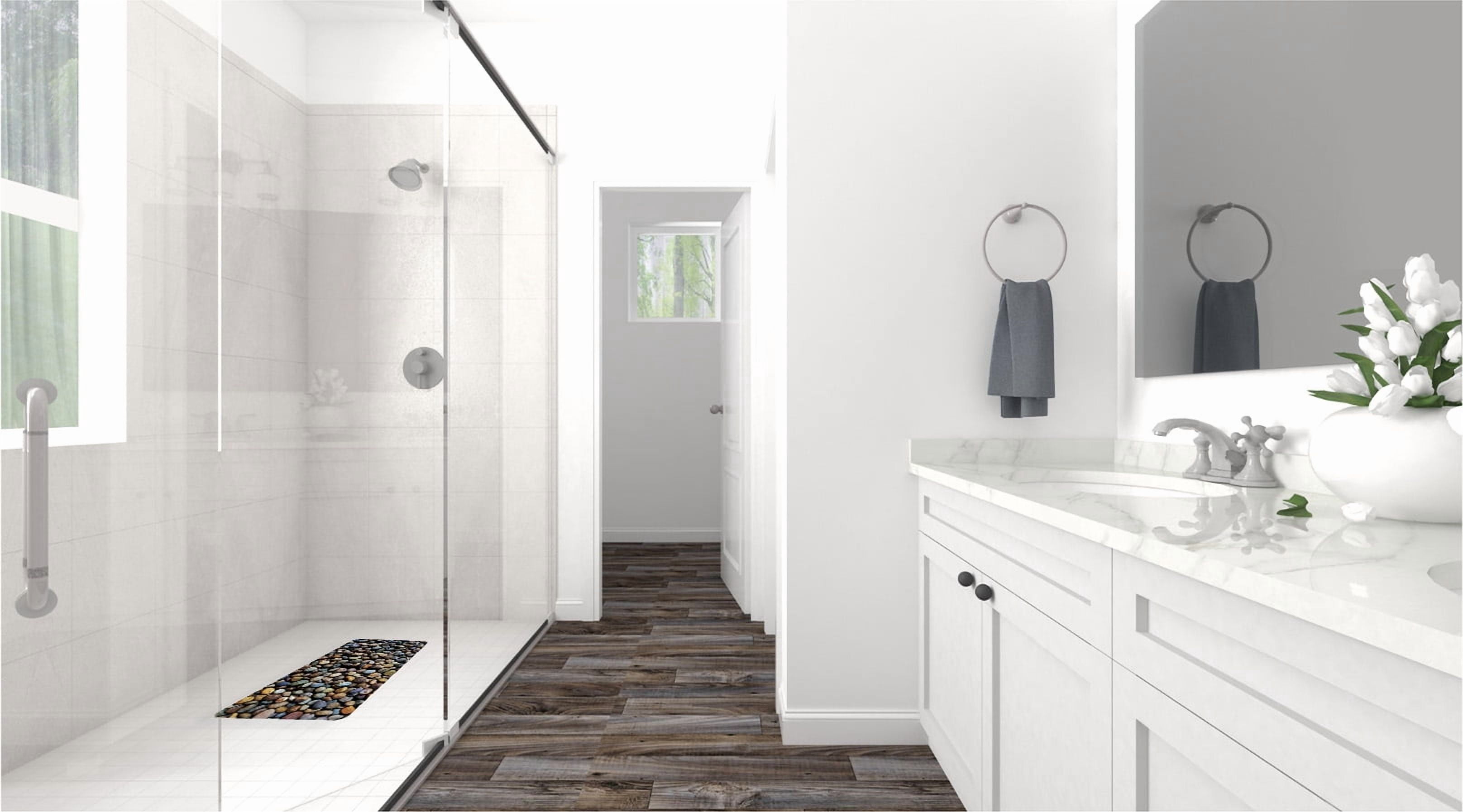 Kahuna Grip™ Non-Slip Bath & Shower Mat - River Rock (14x27)