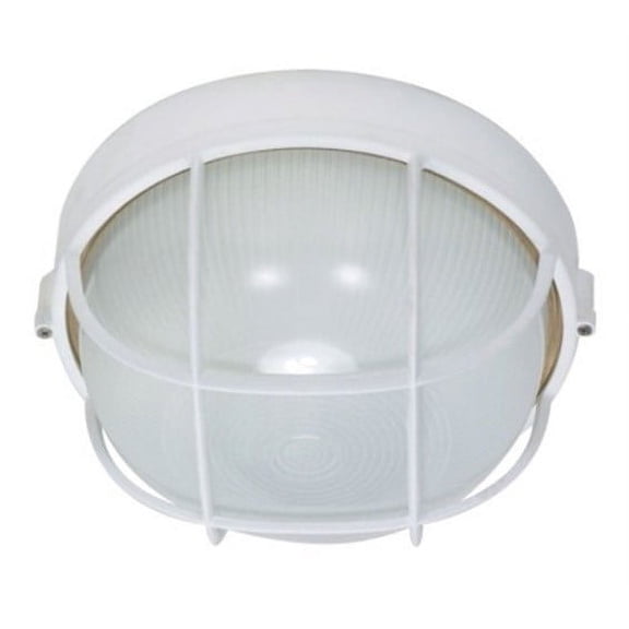 Nuvo 60-518 - 1 Light - 10" - Round Cage Bulk Head - Die Cast Bulk Head