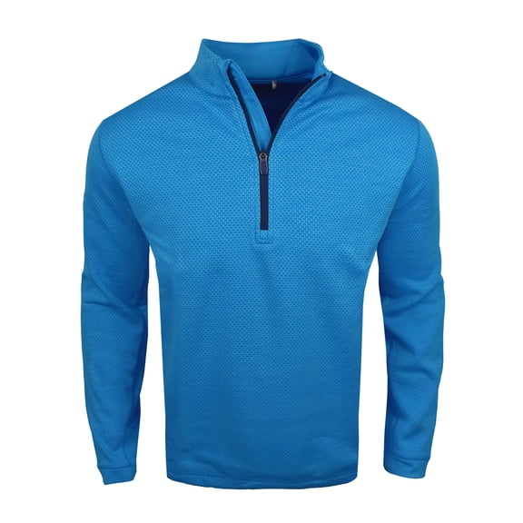 Callaway Golf Eco Hex Textured Midweight 1/4 Zip Pullover Hawaiian Heather XXXL