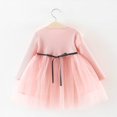 thumbnail image 5 of Toddler Girl Rabbit Design Multilayer Ruffled Long Sleeve Tutu Party Dresses 2-6 Years, 5 of 12