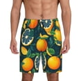 thumbnail image 1 of Fotbe Fresh Orange Pantalones Cortos de Pijama para Hombre, Ropa de Dormir, Pantalones de Pijama Cortos para Hombre-Small, 1 of 6