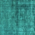 thumbnail image 1 of Ahgly Company Indoor Square Oriental Turquoise Blue Industrial Area Rugs, 3' Square, 1 of 4