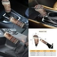 thumbnail image 6 of Garronmavis Aztec Horse Red Car Seat Covers Full Set Full Surround Auto Cushion Protectors with Cars Headrest Protectors+Wristlet Keychain+Auto Cup Coaster+Handbrake Gear+Shift Knob Cover, 6 of 7