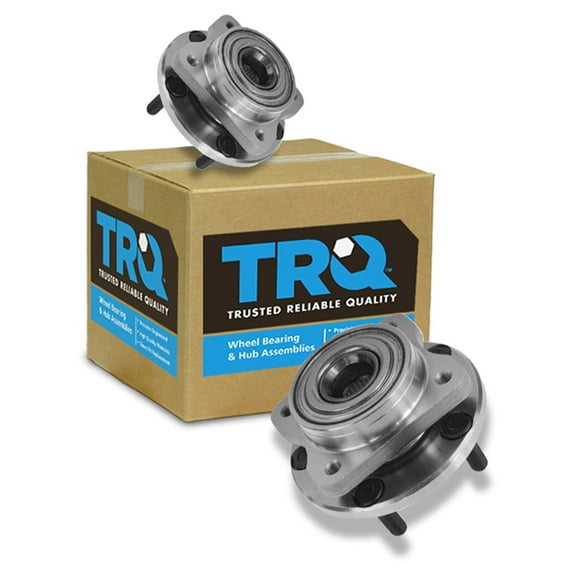 TRQ Front Wheel Hubs & Bearings Pair for Dodge Grand Caravan BHA53302