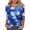 Blue, variant on SHE IS Womens 3/4 Sleeve Tops, Long Sleeve Shirts for Women Plus Tops for Women Trendy 3/4 Sleeve Womens Blouses Long Sleeve Dressy Workout Tees for Women Fitted