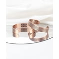 thumbnail image 6 of Wollet 18X Magnetic Copper Cuff Bracelet for Men, IRIS TREE Bangles,Set of 2, 6 of 7