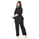 thumbnail image 3 of Set pantalon y blusa corte peplum Roman Fashion /Tallas Extras, 4362 (Negro) negro 42, 3 of 5