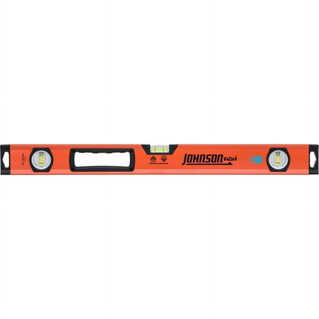 UPC: 0049448173426 | Johnson 24 in. Aluminum Magnetic Box Level 3 vial